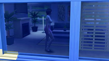 Stepmom and son masturbate for each other