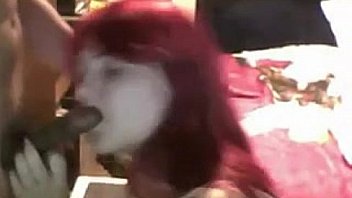 Thick redhead and her boyfriend fuck