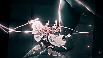 Mitsuri sexy with big boobs and sweaty feet