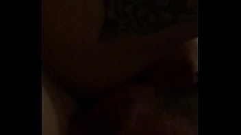 Facefucks then sucks his big white cock