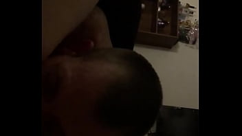 Facefucks then sucks his big white cock