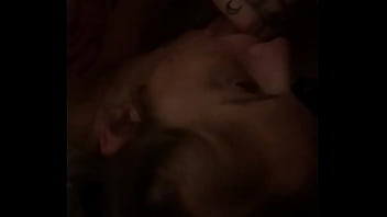 Facefucks then sucks his big white cock