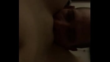 Facefucks then sucks his big white cock