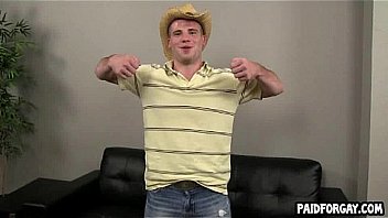 Straight Hunk Tugs On His Hard Cock For Some Money thumbnail