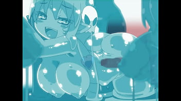 Slime girl getting pounded by hard dick