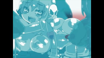Slime girl getting pounded by hard dick