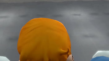 Nami sucking her captain by the poolside