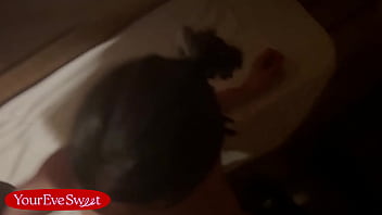 Tied up & rammed rough big cock stranger creampied me in the sauna eve sweet