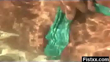 Wife fisting and in enjoyable copulation