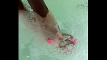 Playing with my feet in water