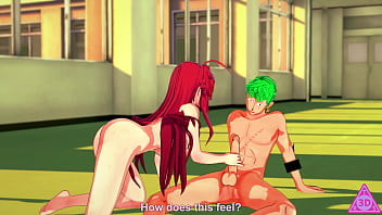 Zoro si perde ed inconta rias gremory decide di scoparla