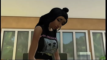 Hot brunette sim plays with her hairy pussy and cums twice sims 4 Hot brunette sim plays with her hairy pussy and cums twice sims 4