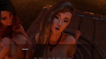 The lust city #08 getting dominated by two busty milfs