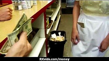 Amateur chick takes money for a fuck 12