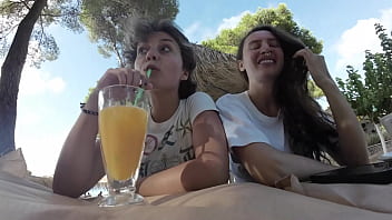 Wetting ck panties on the hike