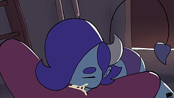 Peculiart titfuck and blowjob