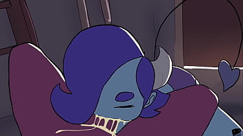 Peculiart titfuck and blowjob