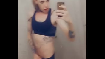 Hot Yoga Tranny Shows Off Body thumbnail