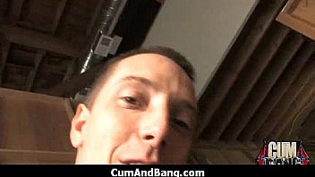 Black girl sucks many white cocks in redneck group 20