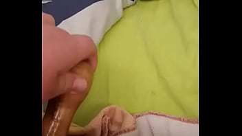 Wooddildo in mans ass