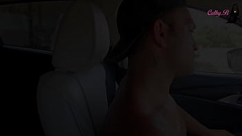 Bimbodoll used for a fuck in the trunk during a travel break