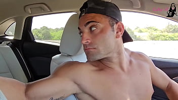 Bimbodoll used for a fuck in the trunk during a travel break