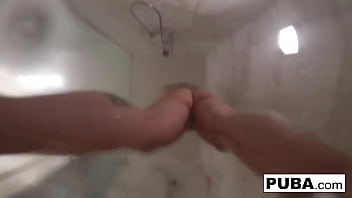 Hot blonde gets nude