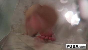 Hot blonde gets nude