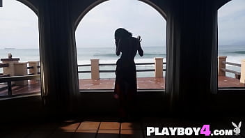 Sexy Babe Exposing Amazing Booty And Posed Totally Naked For The Playboy thumbnail