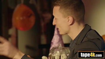 Spooky seduction ends in creamy surprise with fiery inked babe