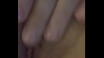 Fransica plays solo with fingers in her wet pussy