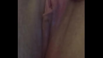 Fransica plays solo with fingers in her wet pussy