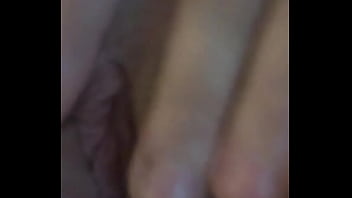 Fransica plays solo with fingers in her wet pussy