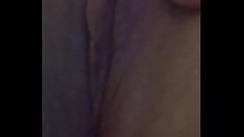 Fransica plays solo with fingers in her wet pussy