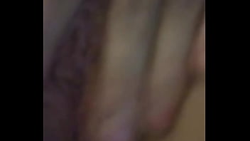 Fransica plays solo with fingers in her wet pussy