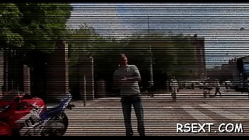 Diminutive tit babe rides a big dick