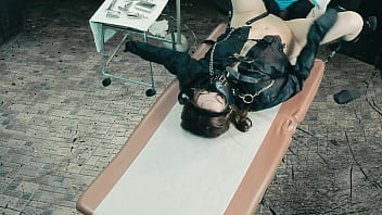 Insane woman is kept in a cell and only brought out for use of her pussy