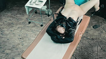 Insane woman is kept in a cell and only brought out for use of her pussy