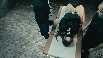 Insane woman is kept in a cell and only brought out for use of her pussy