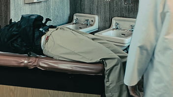 Insane woman is kept in a cell and only brought out for use of her pussy