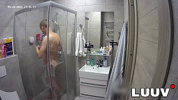 Luuv abbadon takes a shower and shaving meticulously preparing his body for the reality show