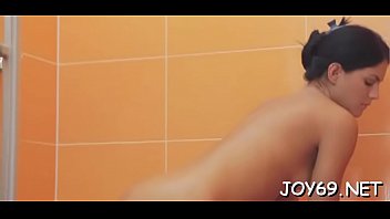 Solo beauty shoves fingers in vag