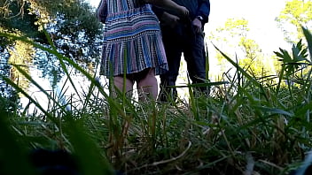 Convinced my mother in law to jerk off outdoors