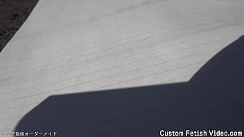 Print The Traces Of A Girl's Bicycle Tire On A Notebook thumbnail