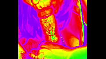 Sacando semen con la boca