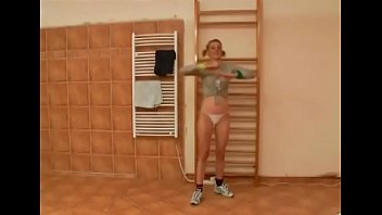 Lewd blonde gal zhanna conquers a huge wang