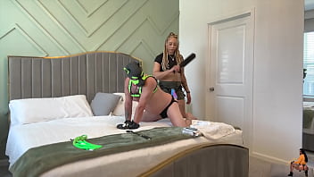 Spanking and pegging punishment for a "not so" goodboipup