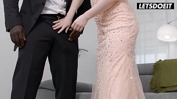 Rough threesome with pale babes & black cock letsdoeit