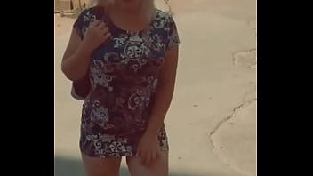 The sexy girl dazzles everyone with her slow gait