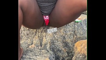 Beach pussy flashing